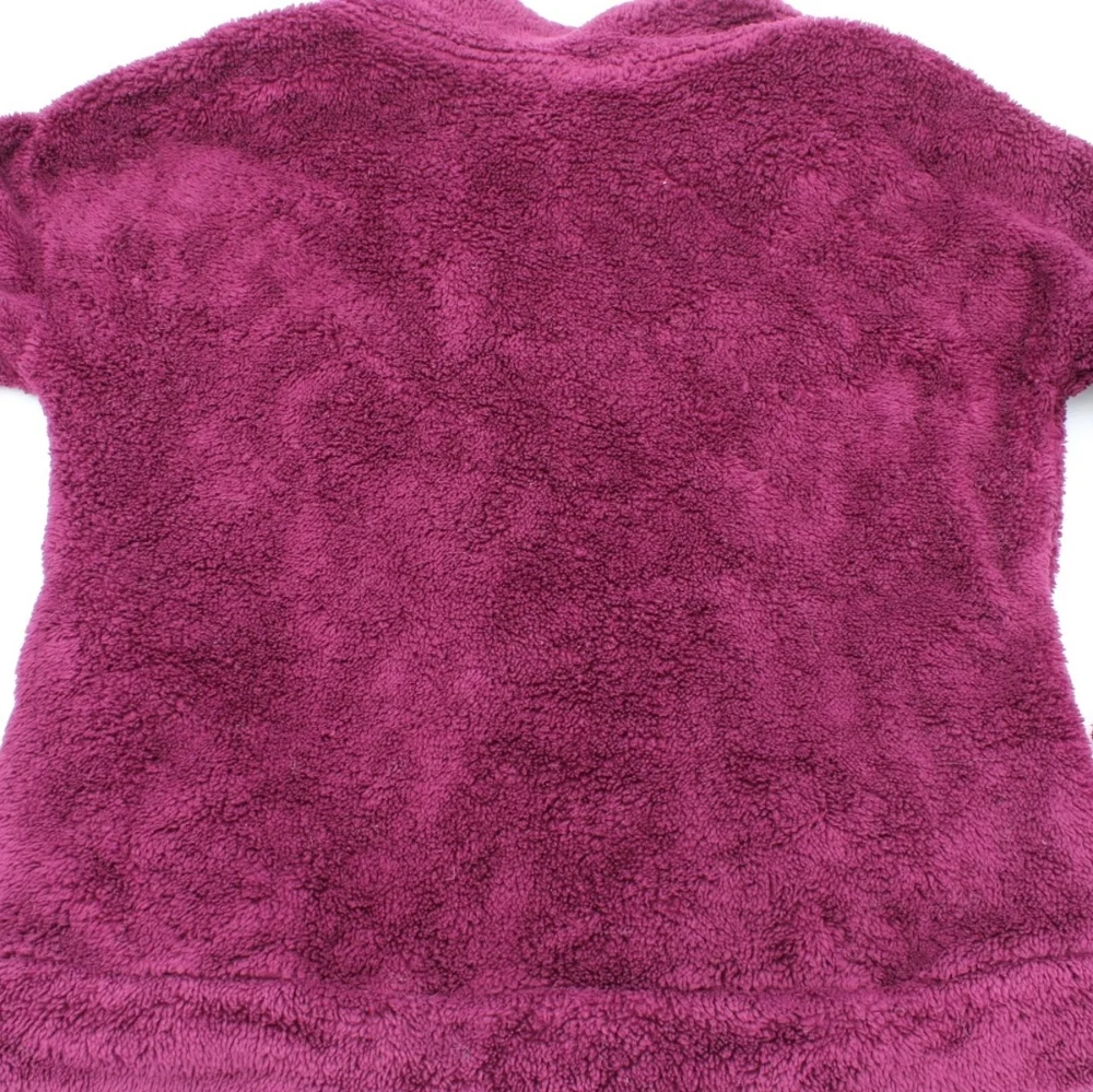 All in Motion Girls XL (14/16) Burgundy Fuzzy Pullover with Pockets & Thumb Hole